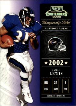 2002 Playoff Contenders - Championship Ticket #14 Jamal Lewis Front