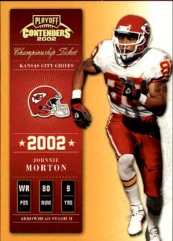 2002 Playoff Contenders - Championship Ticket #44 Johnnie Morton Front