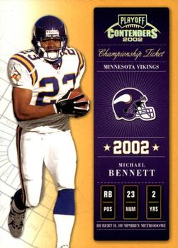 2002 Playoff Contenders - Championship Ticket #74 Michael Bennett Front