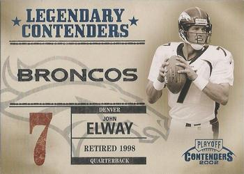 2002 Playoff Contenders - Legendary Contenders #LC-4 John Elway Front