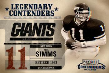 2002 Playoff Contenders - Legendary Contenders #LC-5 Phil Simms Front