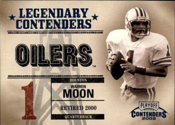 2002 Playoff Contenders - Legendary Contenders #LC-8 Warren Moon Front