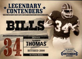 2002 Playoff Contenders - Legendary Contenders #LC-13 Thurman Thomas Front