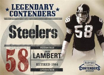2002 Playoff Contenders - Legendary Contenders #LC-15 Jack Lambert Front
