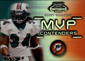2002 Playoff Contenders - MVP Contenders #MVP-3 Ricky Williams Front