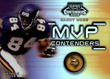 2002 Playoff Contenders - MVP Contenders #MVP-8 Randy Moss Front
