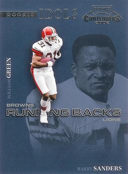 2002 Playoff Contenders - Rookie Idols #RI-5 William Green / Barry Sanders Front