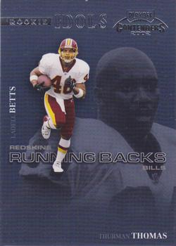 2002 Playoff Contenders - Rookie Idols #RI-1 Ladell Betts / Thurman Thomas Front