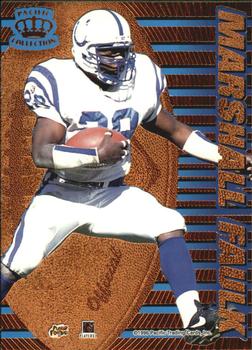 1996 Pacific Dynagon - Gold Tandems #15 Marshall Faulk / Drew Bledsoe Front
