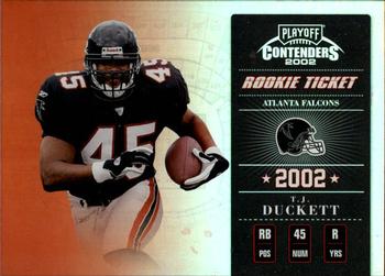 2002 Playoff Contenders - Samples #173 T.J. Duckett Front