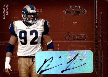 2002 Playoff Contenders - Sophomore Contenders Autographs #SC-16 Damione Lewis Front