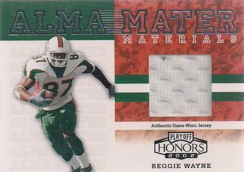 2002 Playoff Honors - Alma Mater Materials #AM-9 Reggie Wayne Front