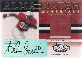 2002 Playoff Honors - Alma Mater Materials Varsity Patches #AM-2 Ahman Green Front
