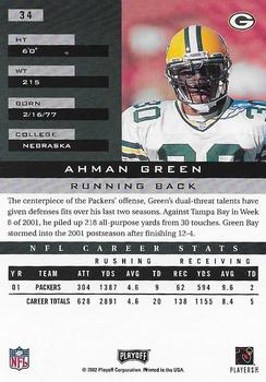 2002 Playoff Honors - Chicago Collection #34 Ahman Green Back