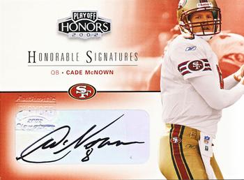 2002 Playoff Honors - Honorable Signatures #HS-22 Cade McNown Front