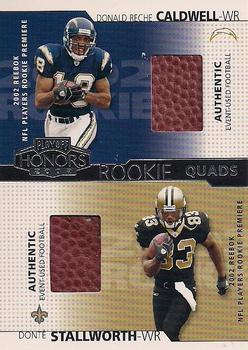 2002 Playoff Honors - Rookie Tandems/Quads #RQ-21 Donte Stallworth / Reche Caldwell / Javon Walker / Ron Johnson Front