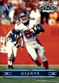 2002 Playoff Honors - X's #62 Amani Toomer Front