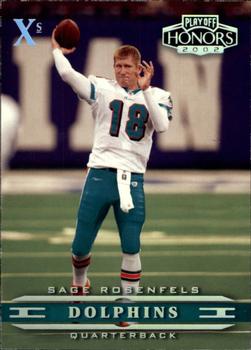 2002 Playoff Honors - X's #99 Sage Rosenfels Front