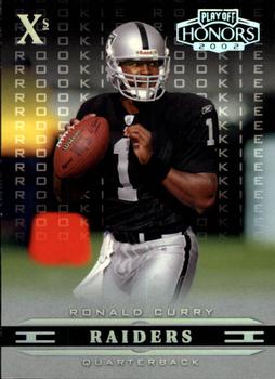 2002 Playoff Honors - X's #108 Ronald Curry Front