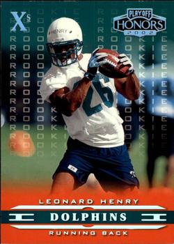 2002 Playoff Honors - X's #126 Leonard Henry Front