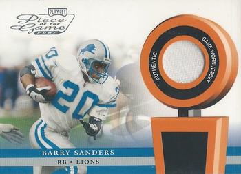 2002 Playoff Piece of the Game - Materials #POG-3 Barry Sanders Front