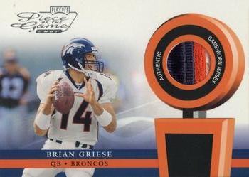 2002 Playoff Piece of the Game - Materials #POG-5 Brian Griese Front