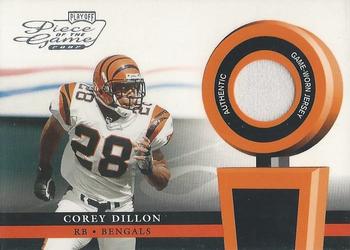2002 Playoff Piece of the Game - Materials #POG-8 Corey Dillon Front
