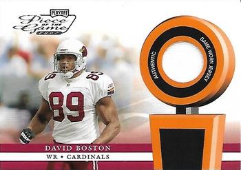 2002 Playoff Piece of the Game - Materials #POG-15 David Boston Front