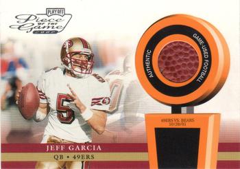 2002 Playoff Piece of the Game - Materials #POG-25 Jeff Garcia Front
