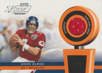 2002 Playoff Piece of the Game - Materials #POG-31 John Elway Front