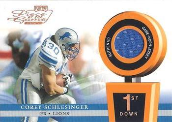 2002 Playoff Piece of the Game - Materials 1st Down #POG-9 Cory Schlesinger Front
