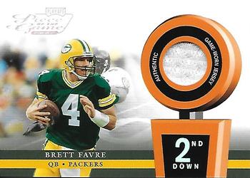 2002 Playoff Piece of the Game - Materials 2nd Down #POG-4 Brett Favre Front