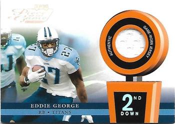 2002 Playoff Piece of the Game - Materials 2nd Down #POG-18 Eddie George Front