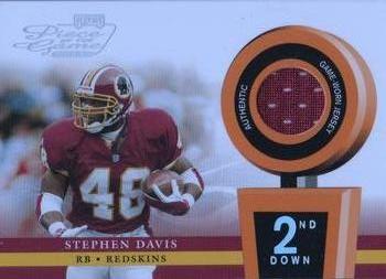 2002 Playoff Piece of the Game - Materials 2nd Down #POG-46 Stephen Davis Front