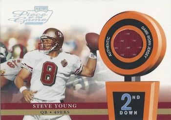 2002 Playoff Piece of the Game - Materials 2nd Down #POG-48 Steve Young Front