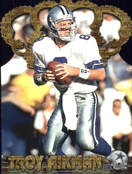 1996 Pacific - Gold Crown Die Cuts #GC-2 Troy Aikman Front