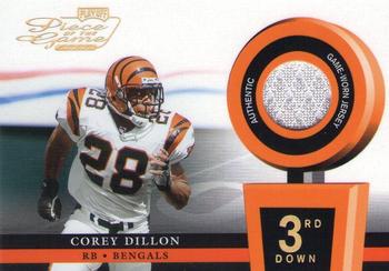 2002 Playoff Piece of the Game - Materials 3rd Down #POG-8 Corey Dillon Front