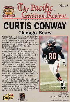 1996 Pacific Gridiron #18 Curtis Conway Back