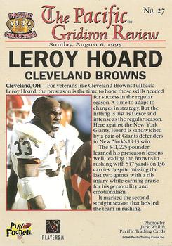 1996 Pacific Gridiron #27 Leroy Hoard Back