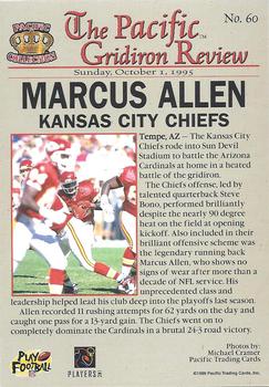 1996 Pacific Gridiron #60 Marcus Allen Back