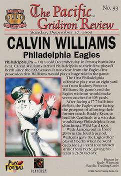 1996 Pacific Gridiron #93 Calvin Williams Back