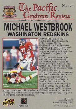 1996 Pacific Gridiron #125 Michael Westbrook Back