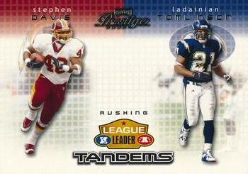2002 Playoff Prestige - League Leader Tandems #LL11 LaDainian Tomlinson / Stephen Davis Front