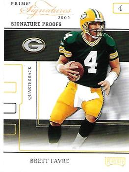 2002 Playoff Prime Signatures - Proofs #2 Brett Favre Front