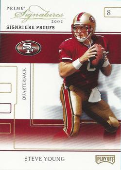 2002 Playoff Prime Signatures - Proofs #58 Steve Young Front