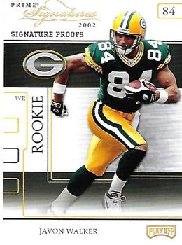 2002 Playoff Prime Signatures - Proofs #83 Javon Walker Front