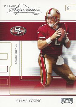 2002 Playoff Prime Signatures - Samples #58 Steve Young Front