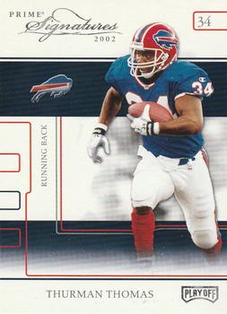 2002 Playoff Prime Signatures - Samples #64 Thurman Thomas Front