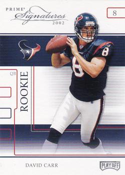 2002 Playoff Prime Signatures - Samples #88 David Carr Front