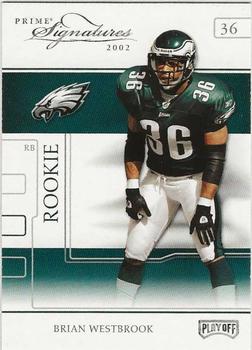 2002 Playoff Prime Signatures - Samples Gold #82 Brian Westbrook Front